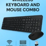 TECLADO Y MOUSE OPTICO INALAMBR 2.4G NEGRO COMBO