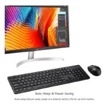 TECLADO Y MOUSE OPTICO INALAMBR 2.4G NEGRO COMBO