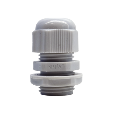 Conector De Plastico Txpro Txg-Pg-12N Tipo Glandula/Para Rosca Npt 1/2″/Blanco