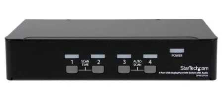 Switch Conmutador Kvm 4X Displayport DP Audio Hub USB