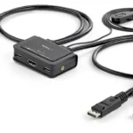 Conmutador Switch Kvm 2 Puertos USB Audio Displayport Doble