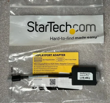 Adaptador Convertidor Video Mini Displayport A VGA Blanco .