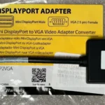 Adaptador Convertidor Video Mini Displayport A VGA Blanco .