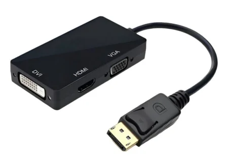 Adaptador Convertidor Displayport A VGA DVI HDMI