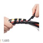 Cubre Cable 3/4 G Generico Negro