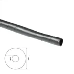Cubre Cable 3/4 G Generico Negro