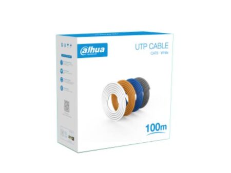 Bobina De 100 Mts De Cable Utp Cat6/ 100 Cobre/ Color Blanco/ Cubierta Retardante De Flama Con Certificación CE Cpr Eca/ Ideal Para Video Y Redes Nb –
