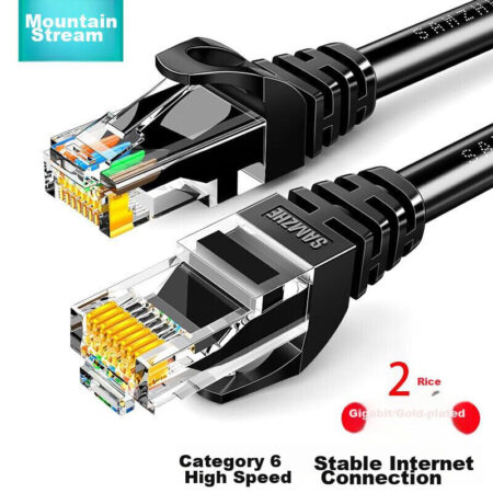 Cable Ethernet Cat 6 De 2M Lszh Patch Utp Sin Enganches Negro