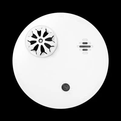 Detector De Temperatura Hikvision Ds-Pdht-E-Wb/Inalambrico/Para Panel De Alarma/Alerta Cuando Excede Los 57°C/No Compatible Con El Panel Ds-Pha64-Lp