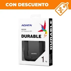 D. Duro Externo USB 1Tb Adata Ahd680-1Tu31-Cbk/USB-A 3.0/Portatil/Para Mac/Pc/Negro