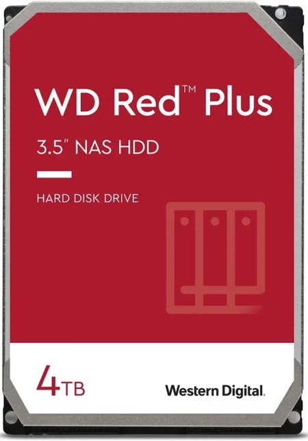 D. Duro Interno 4Tb Wd Red Plus Wd40Efzz/3.5″/SATA Iii/5400Rpm/Para NAS