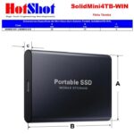 Disco SSD Ext Portatil USB-C 3.2 4Tb Win/Mac 2Yr Rugged Mini SSD