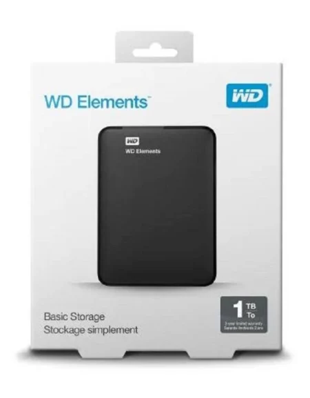 D. Duro Externo USB 1Tb Wd By Sandisk Wdbatl0010Bbk-Wesn USB 3.2/900Mb/S Lectura/Negro