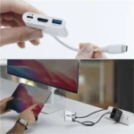 Adaptador Multipuertos USB-C 2X HDMI 4K Pd 100W Hub USB