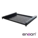 Charola Corrediza Enson Ens-Rtm1 Fijación A Cuatro Puntos Ventilada Ideal Para Teclados En Site De 1 Unidad De Rack - Compatible Con Gabinetes Enson