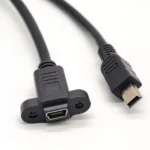 Cable 0.3M Extensor USB B Montaje En Panel Hembra A Macho .