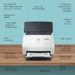 Scanjet Enterprise Flow 5000 S5 65Ppm USB Color