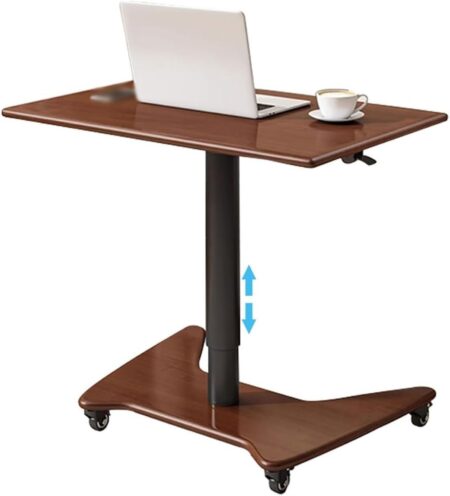 Escritorio Movil De Trabajo De Pie – Mesa Portatil Con Ruedas