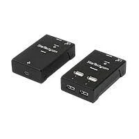 Extensor USB 2.0 4 Puertos Por Cat5 O Cat6 Hasta 50 Metros