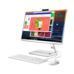 Lenovo Ideacentre AIO 3, 24 Alc6A AMD Ryzen 5 7430U, 256 Gb, 8 Gb, W11H, Blanco