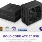 Fuente De Poder 850W Nzxt Pa-8G3Bb-Us/C850 Gold Core/80 Plus Gold ATX/Modular/24-Pin ATX/12Vhpwr/135Mm/Negro