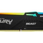 Memoria DDR5 64Gb 6000Mhz Kingston Fury Beast Rgb (2X32Gb)/Negro/Cl36/Xmp/Expo/Dimm/Kf560C36Bbeak2-64