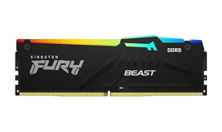 Memoria DDR5 64Gb 6000Mhz Kingston Fury Beast Rgb (2X32Gb)/Negro/Cl36/Xmp/Expo/Dimm/Kf560C36Bbeak2-64