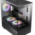 Gabinete Antec Cx200M Rgb Elite/Mini-Tower/Con Ventana/Sin Fuente/5 Ventiladores Instalados/Negro/Micro-ATX/0-761345-10024-3