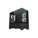 Gabinete Cooler Master Elite 490/Mini-Tower/Con Ventana/Sin Fuente/USB 3.0/4 Ventiladores Instalados/Argb/Blanco/Micro-ATX/E490-Whnn-S00