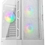 Gabinete Cougar Airface Rgb/Midi-Tower/Ventana/Sin Fuente/USB 2.0/3.0/3 Ventiladores Instalados/Color Blanco/Eatx/385Zd10.0005 (Openbox)