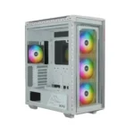 Gabinete Xpg Battle Cruiser Ii Pst/Midi Tower/Con Ventana/Sin Fuente/USB 2.0/4Xfan 120 Mm/Argb/Blanco/ATX/Battlecruiseriipst-Whcww
