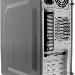 Gabinete Xtech Xtq-200/Midi-Tower/Sin Ventana/Fuente De 600W/USB 2.0/Sin Ventiladores Instalados/Negro/ATX
