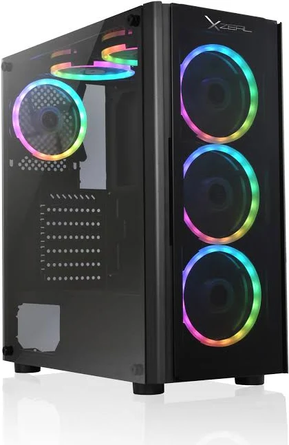 Gabinete Xzeal Gamer Xz110/Towe R ATX/Micro ATX/Usb3.0/2.0/Rgb/Rosa
