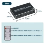 Switch Matricial HDMI De 2X2 Conmutado Rapido 4K