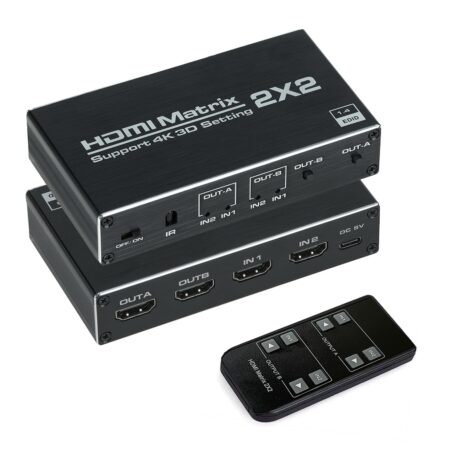 Switch Matricial HDMI De 2X2 Conmutado Rapido 4K