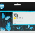 HP 738 AMARILLO 130ML TINTA AMPLIO FORMATO 498N7A