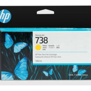 HP 738 AMARILLO 130ML TINTA AMPLIO FORMATO 498N7A