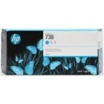 HP 738 AMARILLO 130ML TINTA AMPLIO FORMATO 498N7A