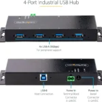 Hub Industrial USB 3.0 De 4 Puertos Concentrador USB-A