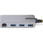 Hub USB 3.0 5Gbps De 3 Puertos USB-A - Red Ethernet