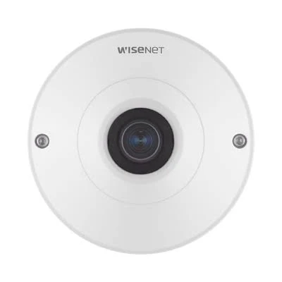 Camara IP Fisheye WiFi Hanwha Qnf-9010/12Mpx/1.08Mm/Alambrico/3008X3008/Wdr 120Db/Ptz Digital 8X/Video Analiticos/MicroSD/H.265