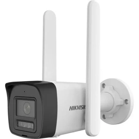Camara Bala IP Hikvision Ds-2Cd1043G2-Liuf/Black/4Mpx/2.8Mm/30Mts Ir +30Mts Luz Blanca/Microfono Integrado/Acusense Lite/IP67/H.265/PoE/Micro SD