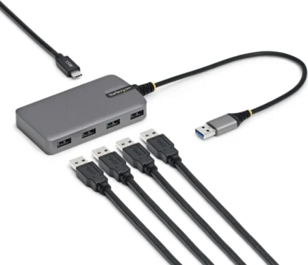 Hub USB-C De 4 Puertos USB-A 5Gbps – Alimentado Por El Bus