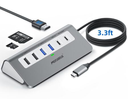 Adaptador Multipuertos USB C HDMI 4K Hub USB Pd 100W Dock