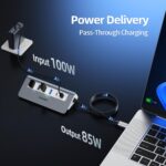 Adaptador Multipuertos USB C HDMI 4K Hub USB Pd 100W Dock