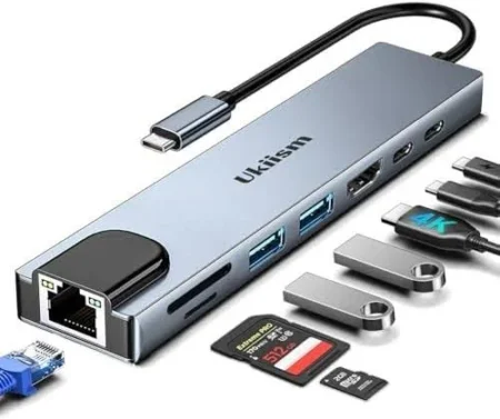 Dock Hub Multipuertos USB-C A HDMI – 140W – 4K60Hz – Negro
