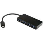 Hub USB C De 4 Puertos Pd 100W De Paso USB Tipo C Pd 100W