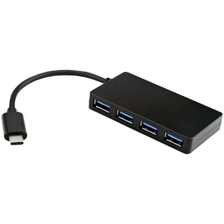 Hub USB C De 4 Puertos Pd 100W De Paso USB Tipo C Pd 100W