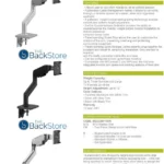 Humanscale M10 Monitor ARM Ang LED Link/Dynamic Link Silver