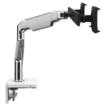 Humanscale ARM M/F Two Mon Dual ARM B 8 Straight L/D L Plata